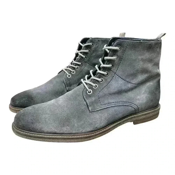 Bed Stu Other - ROAN BY BED STU Men’s Drell Gray Suede Lace Up Boot. Size 10